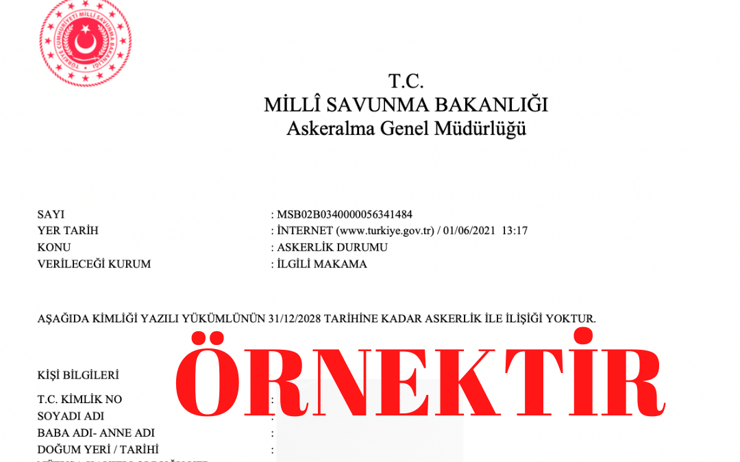 Askerlik Durum Belgesi Nasıl Alınır?