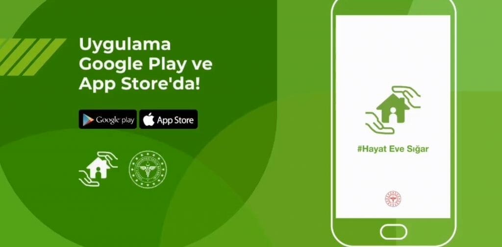 Türkiye Cumhuriyeti Sağlık Bakanlığının geliştirdiği Hayat Eve Sığar telesağlık uygulaması 